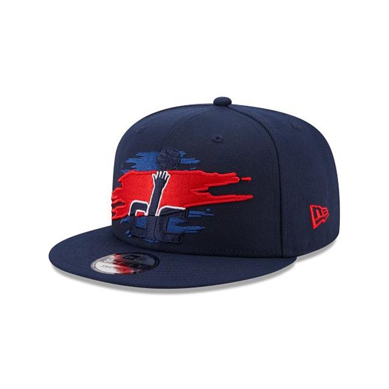 NBA Washington Wizards Logo Tear 9Fifty Snapback (GKH5975) - Blue New Era Caps